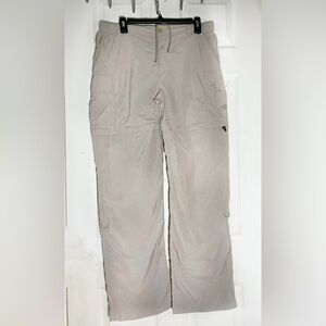 The North Face Beige Women's Convertible Hiking Short-Pants Sz L